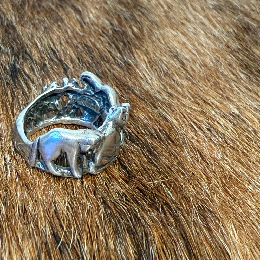 Sterling Silver Cat Ring Size 6 - Picture 5 of 12